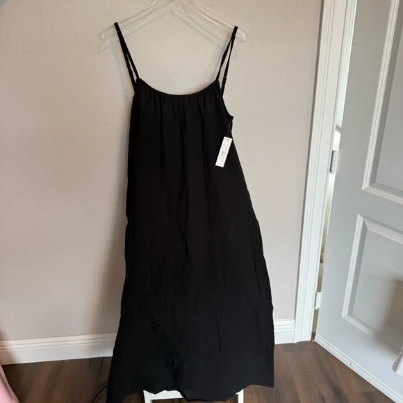 NWT Sol Angeles Gauze Black Maxi Dress M/L - Picture 7 of 12